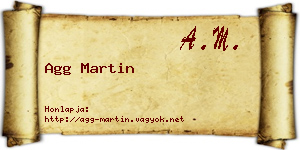 Agg Martin névjegykártya